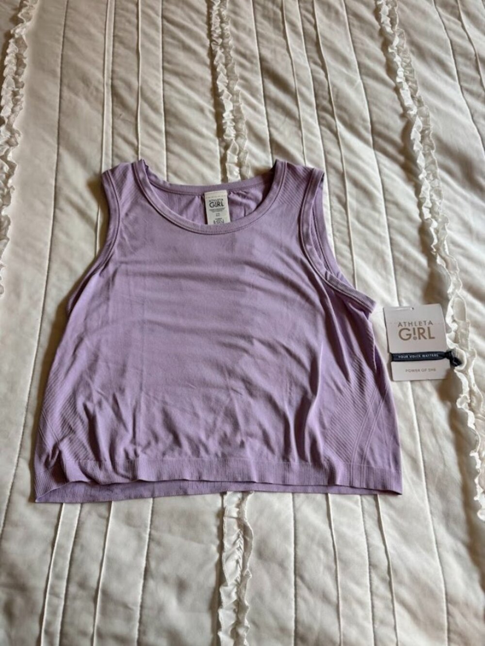 Athleta Girl Size 12 Lilac Tank New with Tags